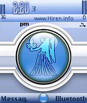 Virgo Star Sign Mobile Theme