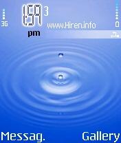 Water Blue Cool Mobile Theme