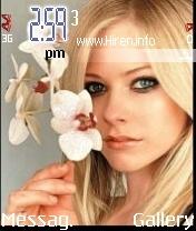 White Sweet Girl with Flower Theme