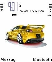 Yellow Sports Car Theme