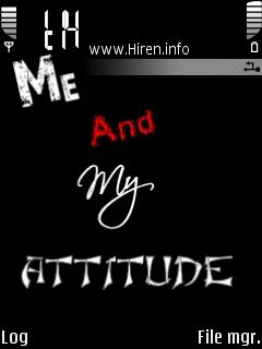 Me and My Attitude Black